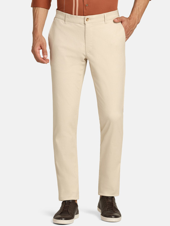 Blackberrys Men Skinny Fit Mid-Rise Flat-Front Trousers