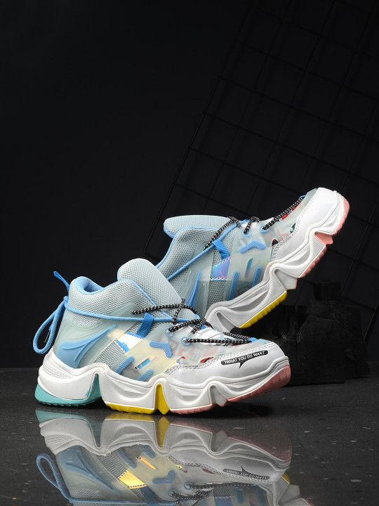 knoos Women Colourblocked Water Repellent Upper Mesh Sneakers