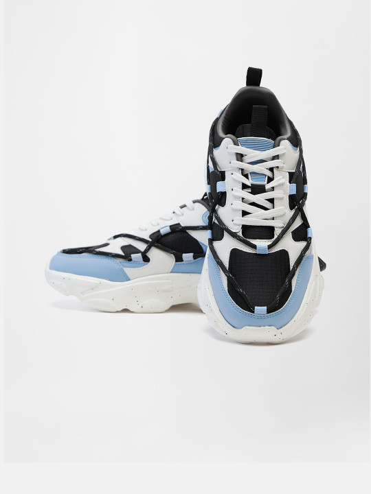 The Souled Store Men Printed White Low Top Sneakers