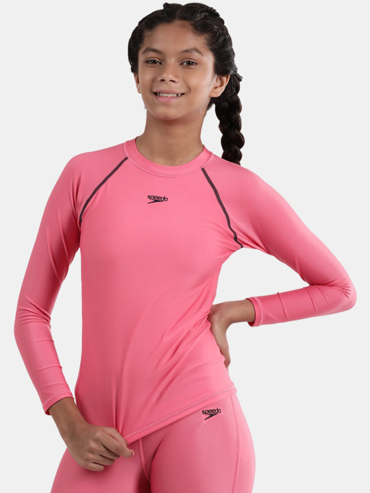 Speedo Girls Long Sleeves Swim Top