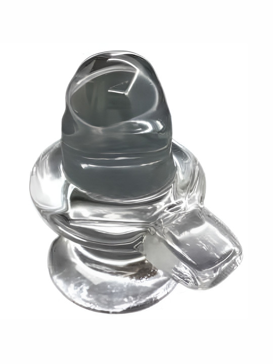 Navyaksh Shivling White Metal Metallic Living Room Small Showpiece -