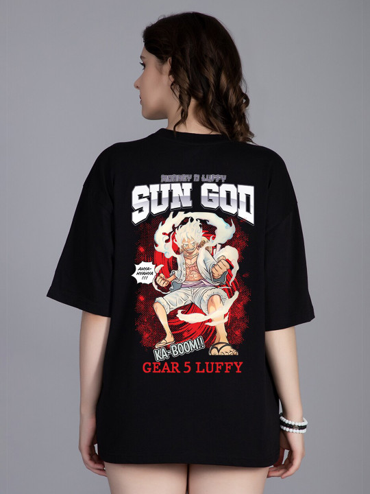 PRONK Graphic Printed Drop Shoulder Sleeves Pure Cotton Oversized T-shirt