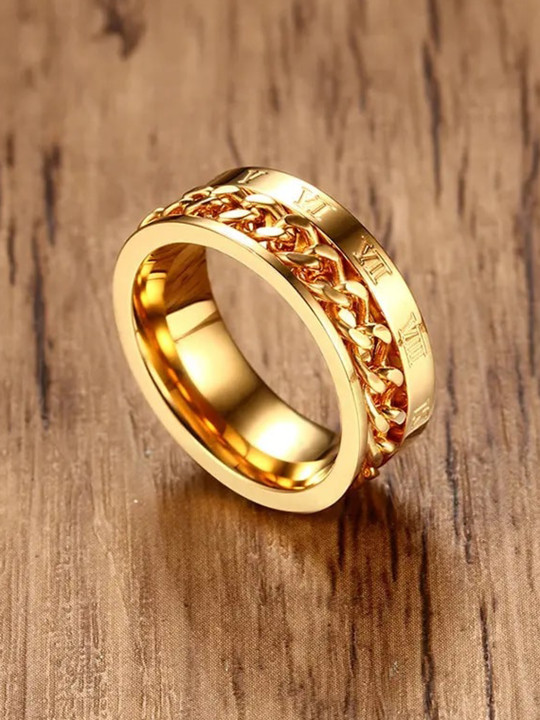 MEENAZ Men Gold-Plated Finger Ring