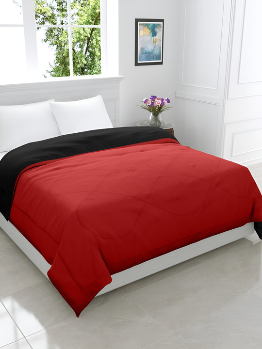 GYT Black & Red Microfiber Mild Winter Double Bed Comforter
