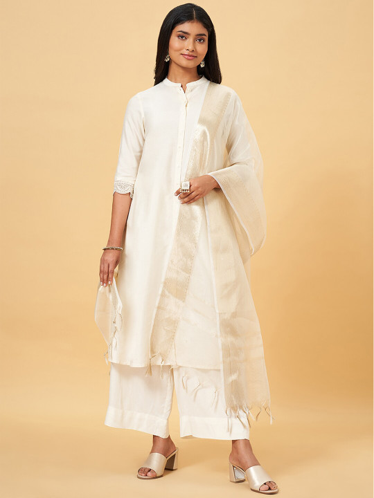 RANGMANCH BY PANTALOONS Zari Tasselled Dupatta