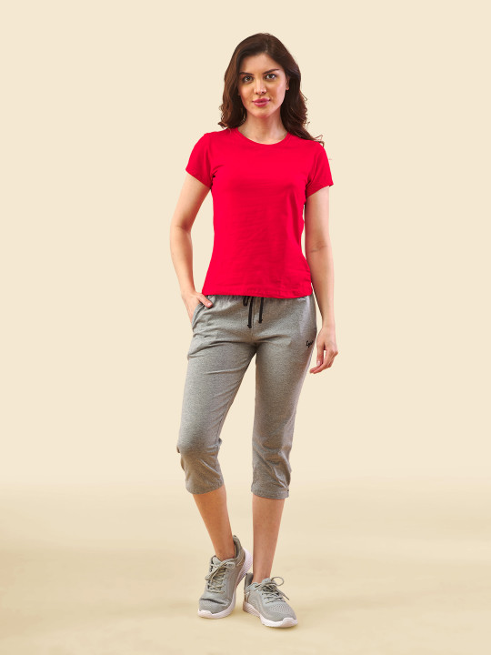 LYRA Women Mid-Rise Three Quarter Track Pant