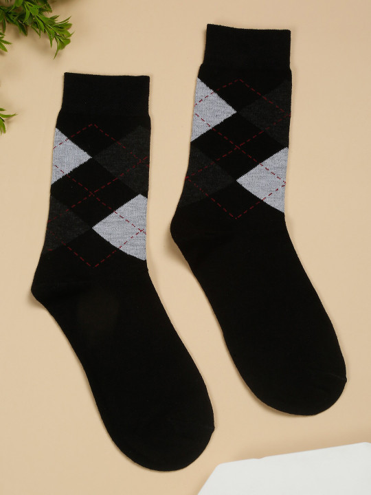 Cantabil Pack Of 5 Printed Crew Length Socks