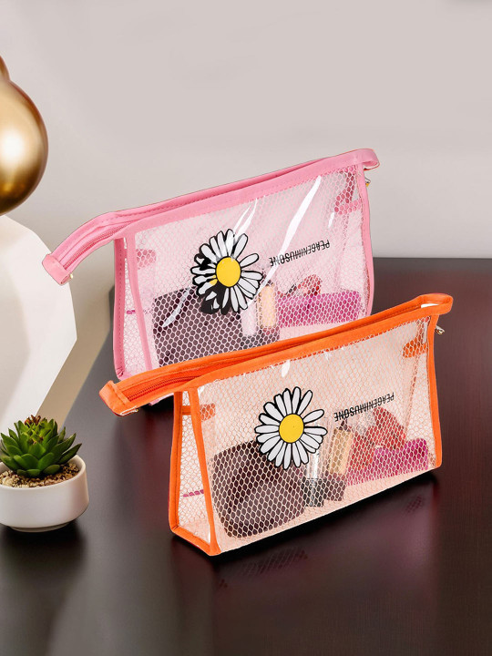 Kuber Industries Grey 2 Pieces Water Resistant Pouch Jewellery Organisers