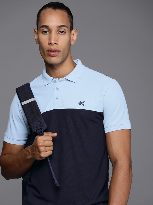 HRX by Hrithik Roshan Men Colourblocked Polo Collar T-shirt