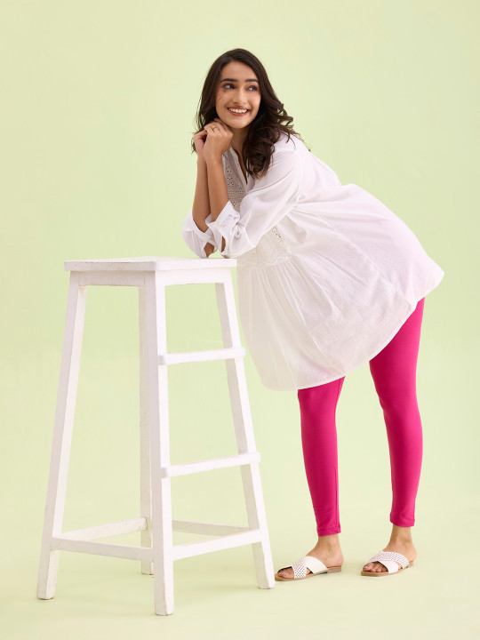 Go Colors Slim Fit Ankle Length Leggings