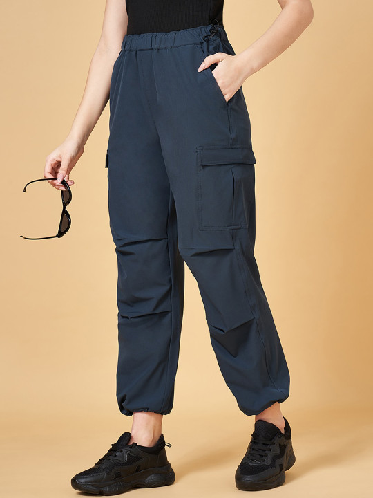YU by Pantaloons Women Relaxed Fit Mid-Rise Joggers