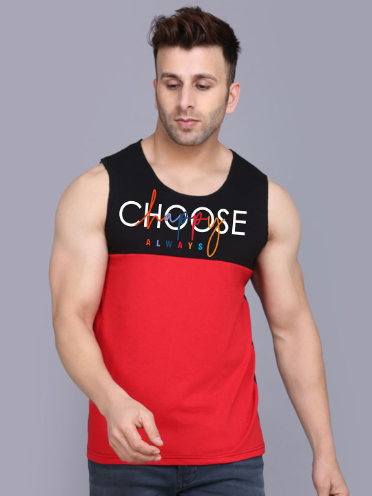 SLOWLORIS Colourblocked Bio Wash Innerwear Vest