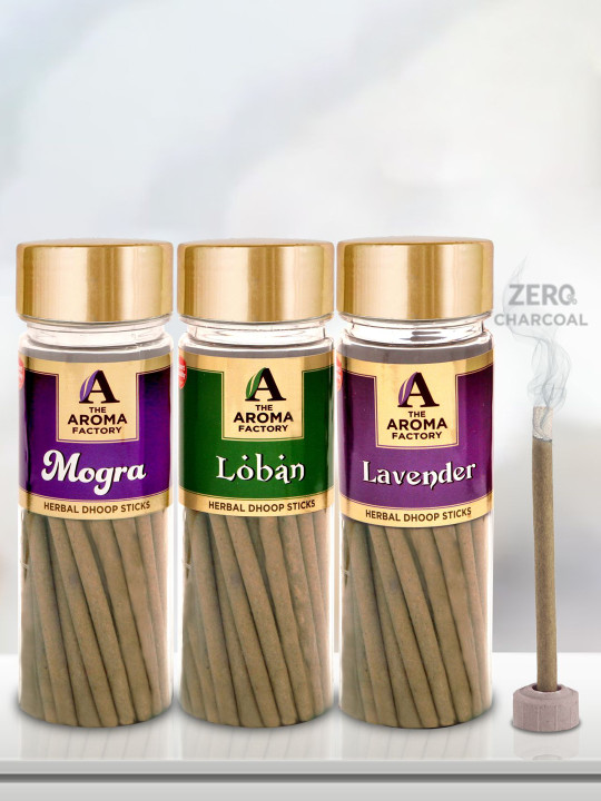 The Aroma Factory Wood 3 Piece Scented Ganesh Chaturthi Incense Sticks