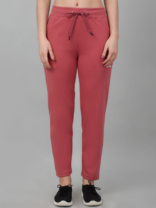 Cantabil Women Mid Rise Regular Fit Track Pants