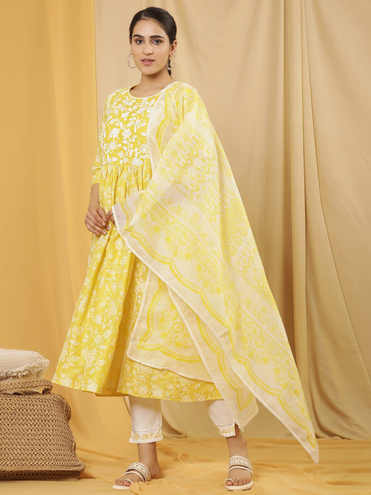 W Printed Organza Dupatta