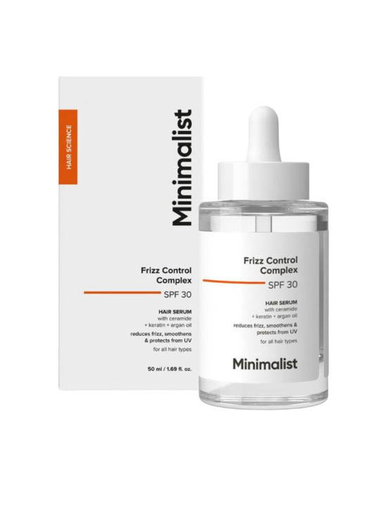 Minimalist SPF 30 Hair Serum For Frizzy Hair With Ke