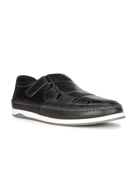 Hush Puppies Men Leather Shoe-Style Sandals