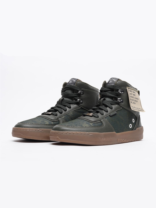 WROGN Men High Top Lace Up Sneakers