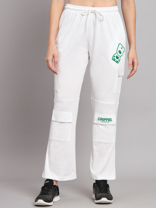 GRIFFEL Women Graphic Printed Cotton Track Pants