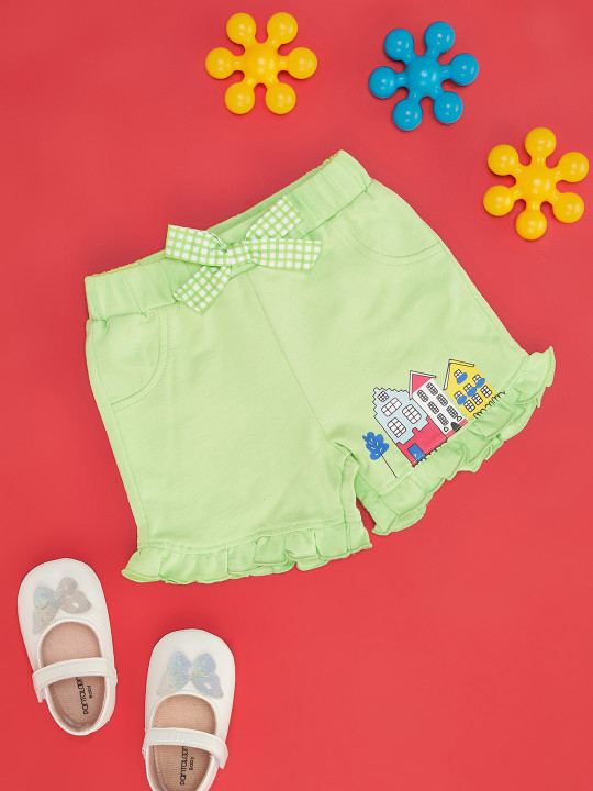 Pantaloons Baby Girls Pure Cotton Shorts