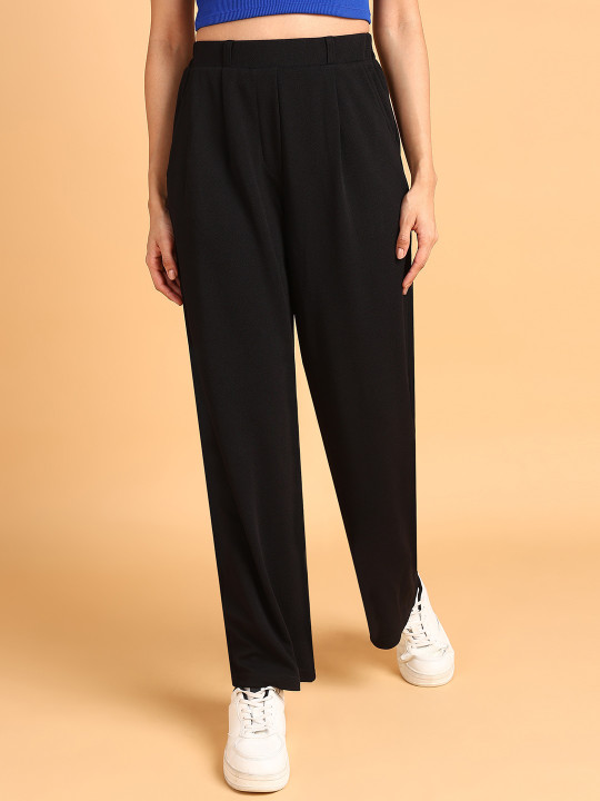 Roadster The Lifestyle Co. Women Loose Fit Pleated Korean Pants