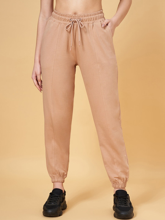 Ajile by Pantaloons Women Mid Rise Pure Cotton Track Pants