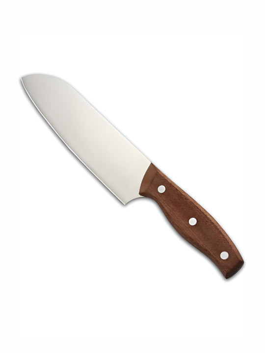 P-Plus International Silver Toned Stainless Steel Chef's Kitchen Knife