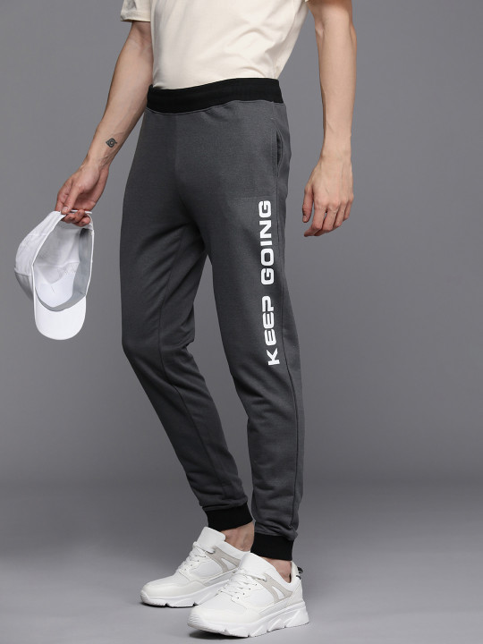 HRX by Hrithik Roshan Men Lifestyle Typography Printed Regular Fit Joggers