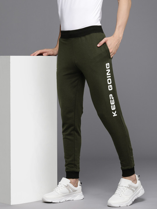 HRX by Hrithik Roshan Men Lifestyle Typography Printed Regular Fit Joggers
