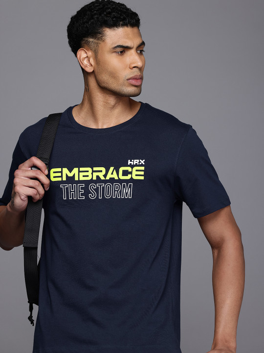 HRX by Hrithik Roshan Men Typography Printed Bio Finish T-shirt