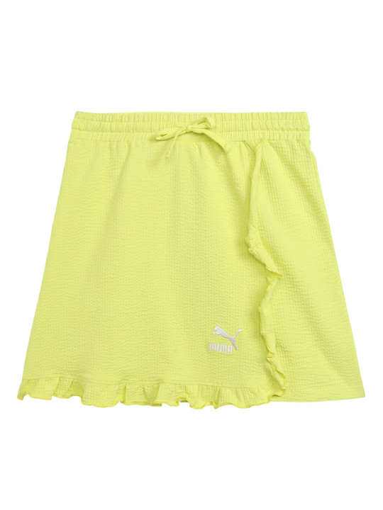 Puma Girls Cotton A-Line Ruffles Skirt