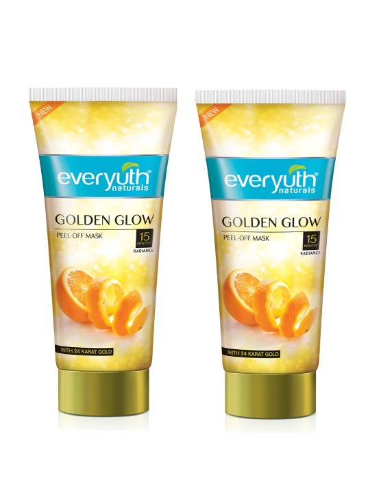 Everyuth Golden Glow Peel-off Mask, Pack of 2