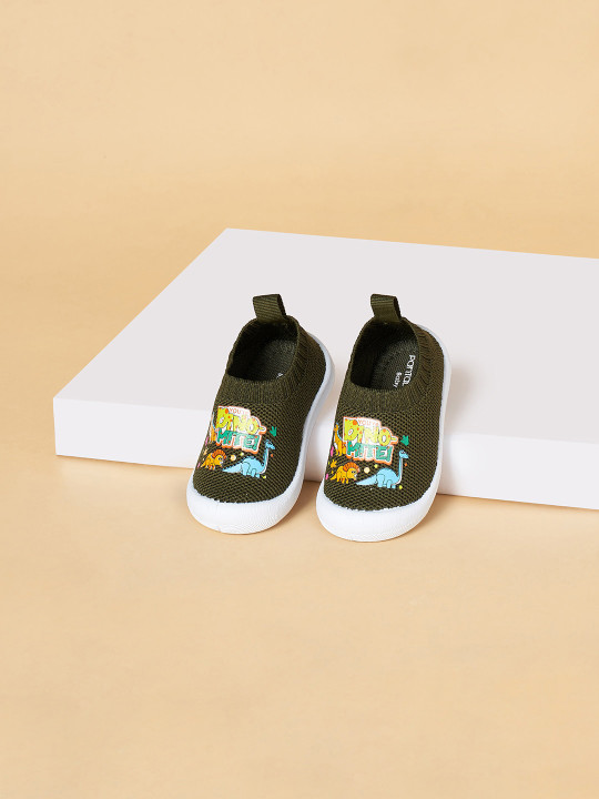 Pantaloons Baby Boys Printed Slip-On Sneakers
