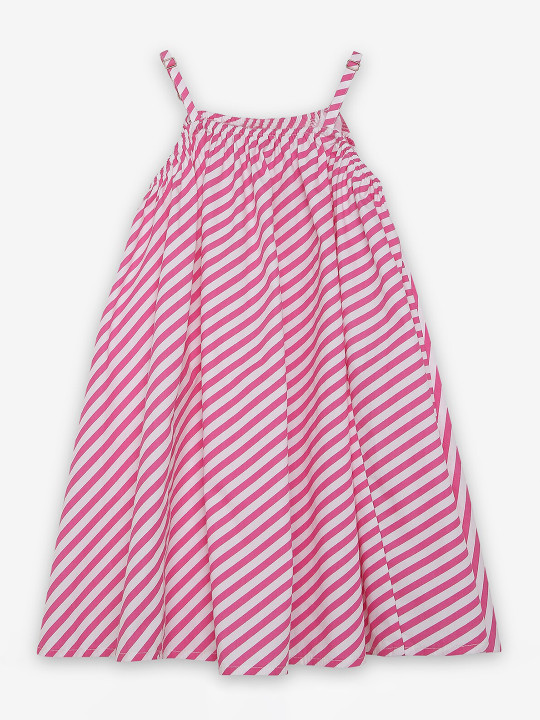 Ed-a-Mamma Girls Striped Halter Neck Maxi Dress