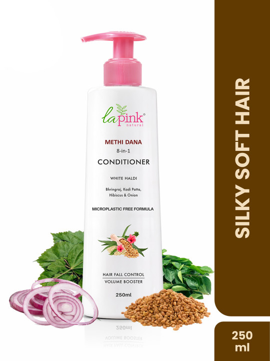 La Pink Methi Dana 8-in-1 Hair Fall Control Conditioner for Hair Breakage - 250ml