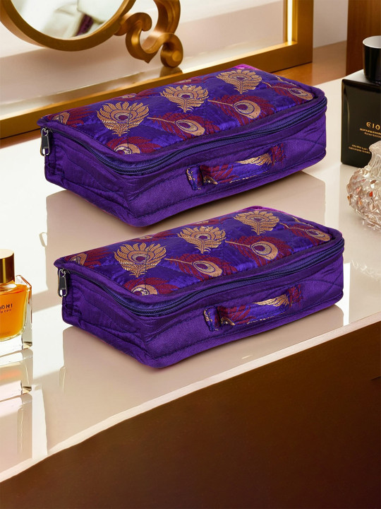 Kuber Industries Purple 2 Pieces Regular Jewellery Organiser Organisers