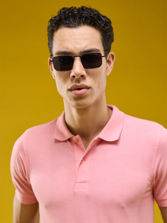 HASHTAG EYEWEAR Men Square Sunglasses with UV Protected Lens