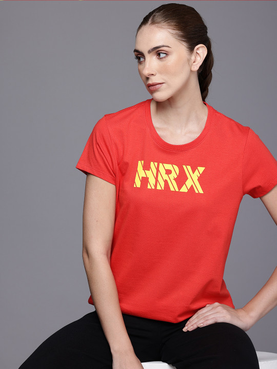 HRX by Hrithik Roshan Lifestyle Brand Logo Printed T-shirt