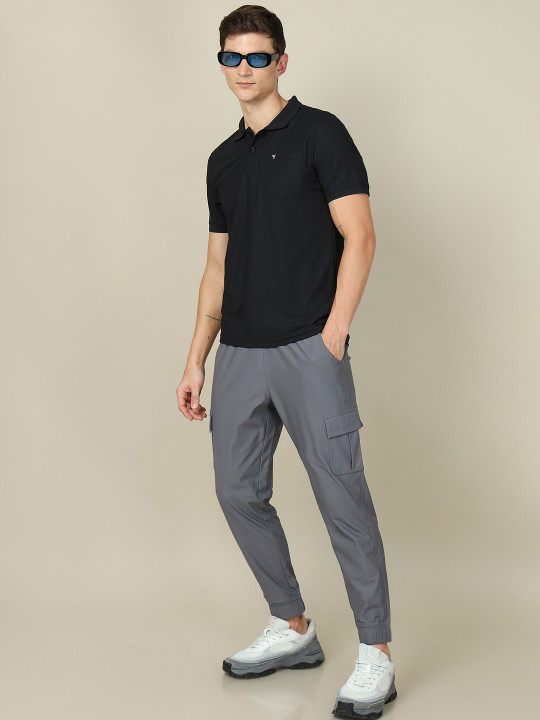 Technosport SS'24 Solid Slim Fit Anti Static Polo T-shirt with Pocket