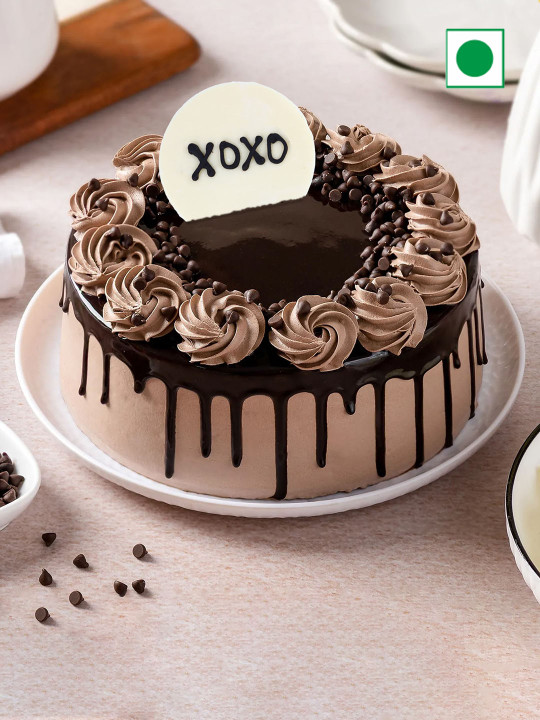 fnp Chocolate Flavor Eggless Round Cake -500gms