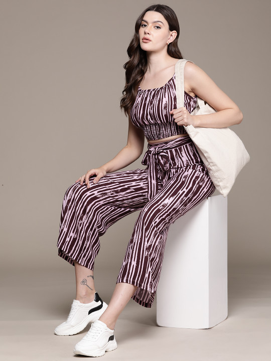 Roadster Printed Top with Palazzos