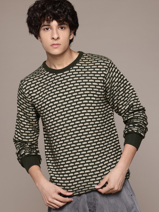 Roadster The Lifestyle Co. Geometric Design Pullover