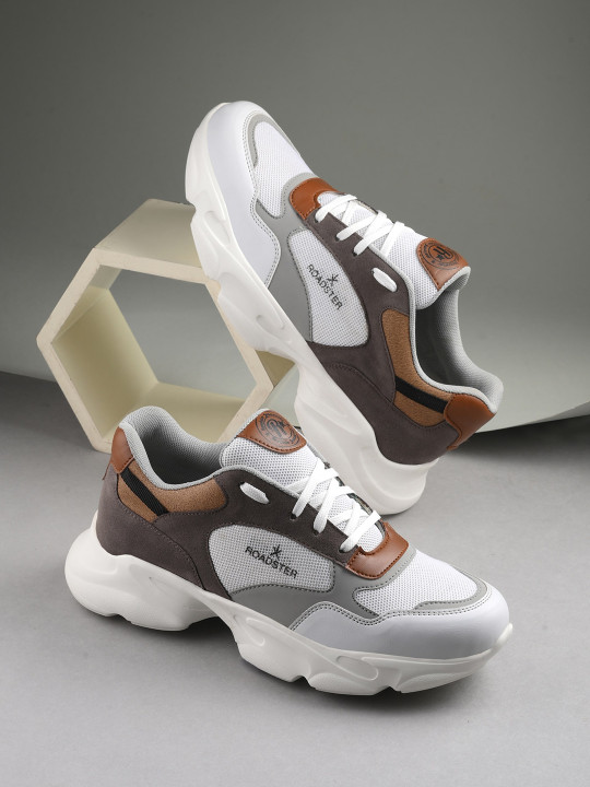 Roadster The Lifestyle Co. Men Brown Round Toe Lightweight Sneakers