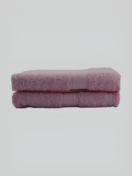 BOMBAY DYEING Santino Pink 2 Pieces 550 GSM Pure Cotton Hand Towels