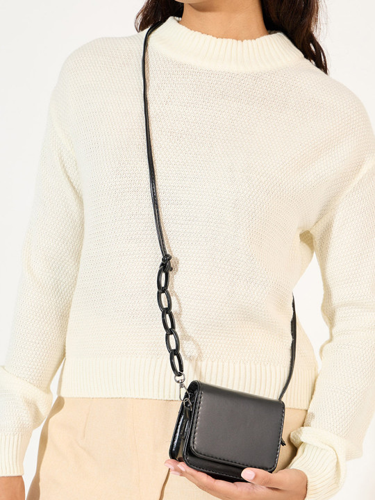 Styli Black Bucket Sling Bag