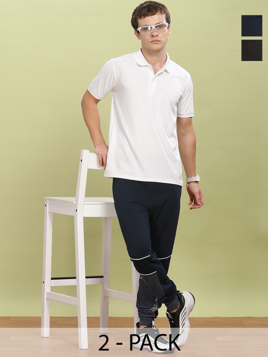Force NXT Men's Super Combed Cotton Colorblocked Joggers