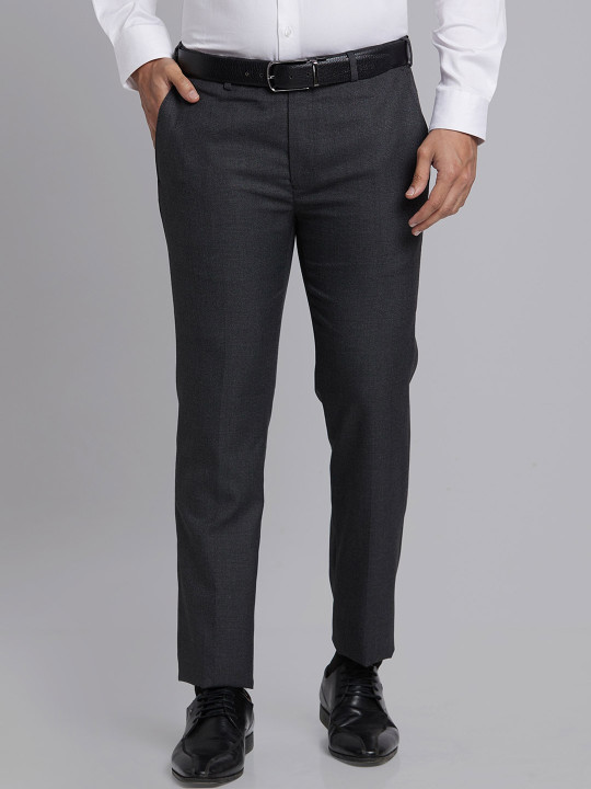 Park Avenue Men Mid-Rise Slim Fit Formal Trouser