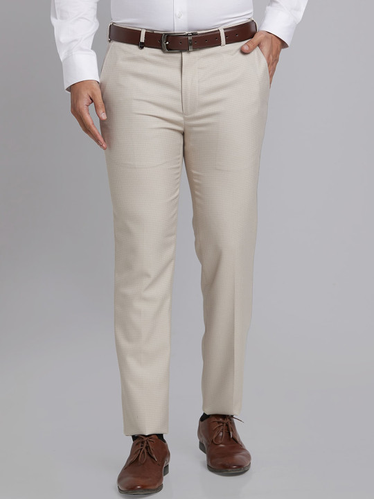 Park Avenue Men Mid-Rise Slim Fit Formal Trouser