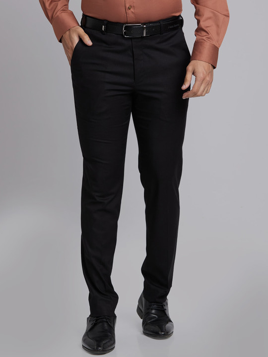 Park Avenue Men Slim Fit Mid Rise Formal Trousers
