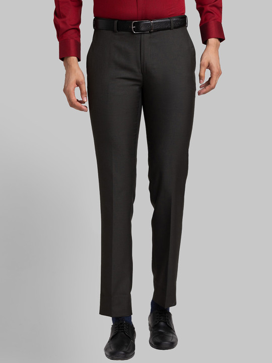 Raymond Men Slim Fit Mid-Rise Regular Trousers